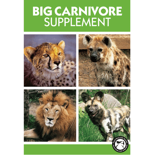 Wombaroo Big Carnivore Supplement for Big Cats Hyenas Hunting Dogs & Wolves 5kg