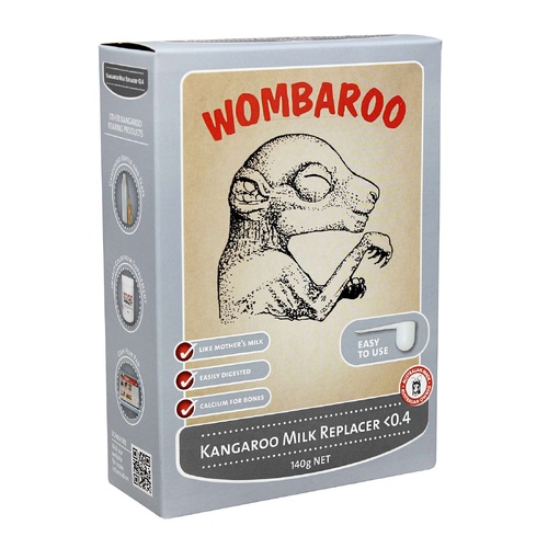 Wombaroo Kangaroo Milk Replacer for Macropod Kangaroo & Wallaby <0.4 140g