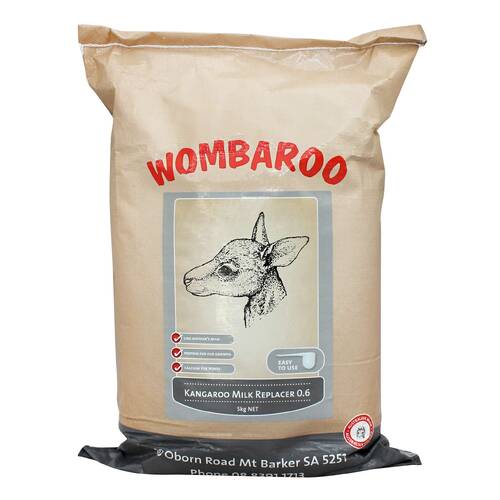 Wombaroo Kangaroo Milk Replacer 0.6 suits for Wallabies & Pademelons 5kg