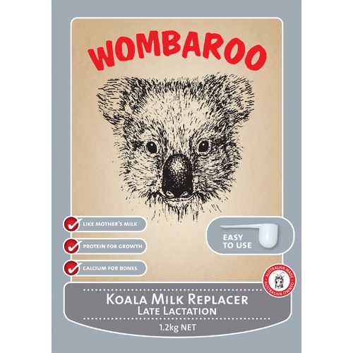 Wombaroo Koala Milk Replacer Late Lactation for Koala Joeys 1.2kg