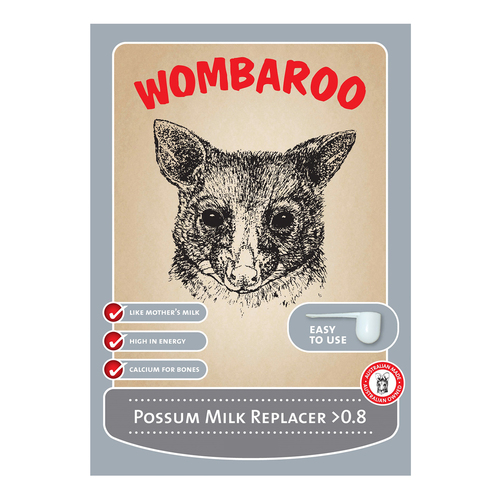 Wombaroo Possum Milk Replacer Substitute High Energy >0.8 250g