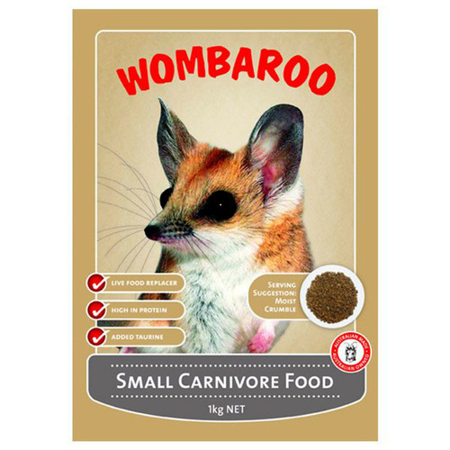 Wombaroo Small Carnivore Marsupial Mammal Live Food Substitute 1kg 