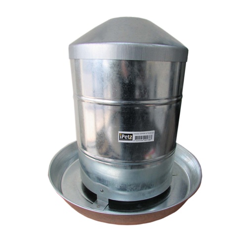 iPetz Chicken Hopper Galvanised Chooks Food Feeder 12 Inch/30cm