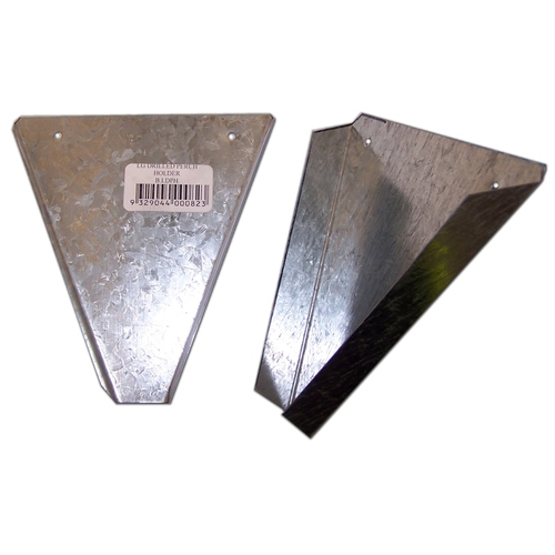iPetz Galvanised Pair Drilled Perch Holders w/ Holes Large