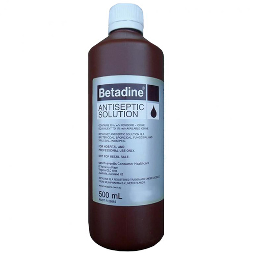 Betadine Antiseptic Bactericidal Solution 500ml 