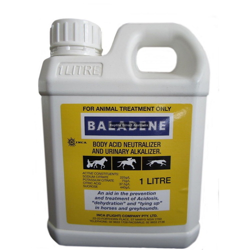 Inca Baladene Body Acid Neutralizer for Horses & Greyhounds 1L 