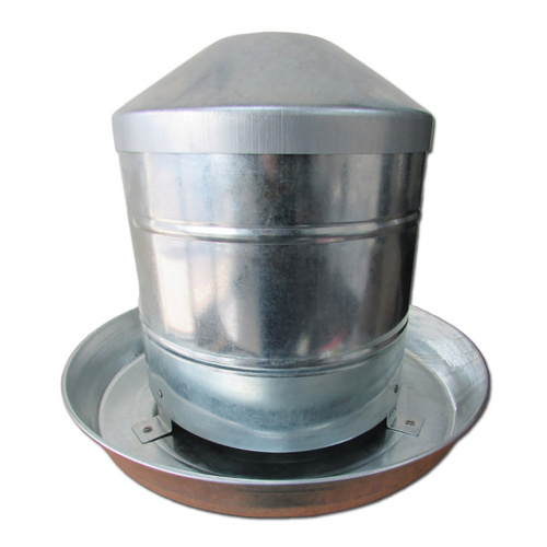 iPetz Galvanised Chicken Hopper Food Feeder 9 Inch 