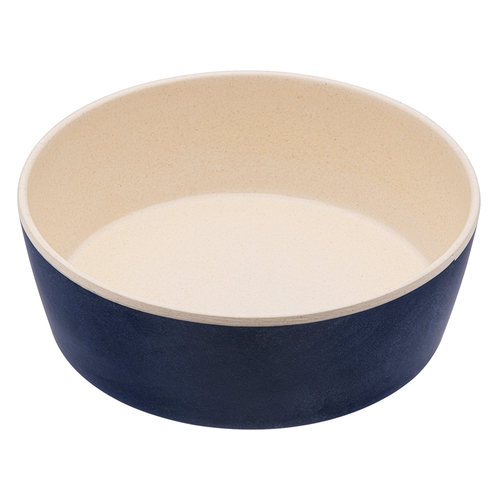 Beco Classic Bamboo Printed Dog Bowl Midnight Blue Small