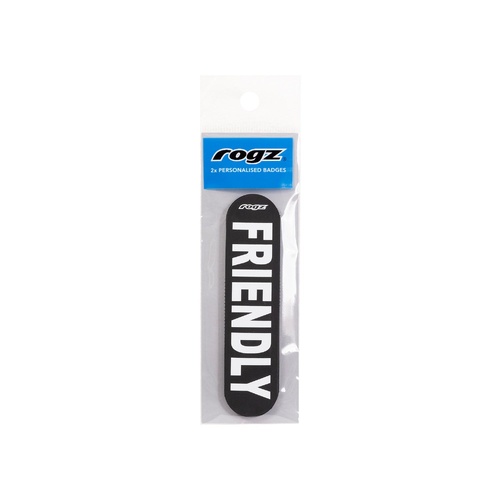 Rogz Personalised Pre-Made Friendly Dog Badge Easy-to-Fit Small
