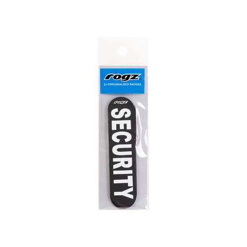 Rogz Personalised Pre-Made Security Dog Badge Easy-to-Fit Small