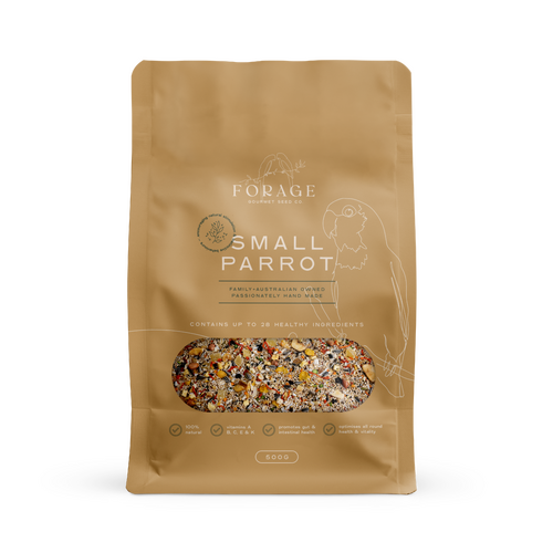 Forage Gourmet Seed Co Small Parrot Natural Bird Seed Mix 500g