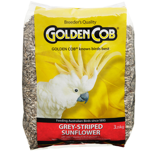 Golden Cob Grey Sunflower Wild Birds Nutritious Seed Mix Food 3.25kg 
