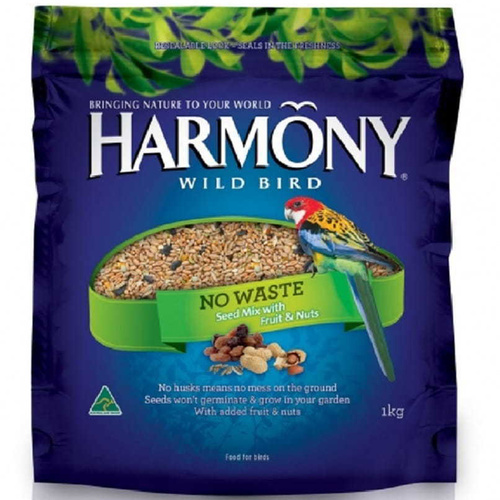 Harmony No Waste Seed Mix Wild Bird Food 1kg Ctn x 3 