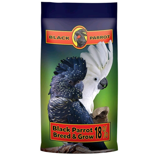 Laucke Black Parrot Breed & Grow Food Pellet 18% 5kg