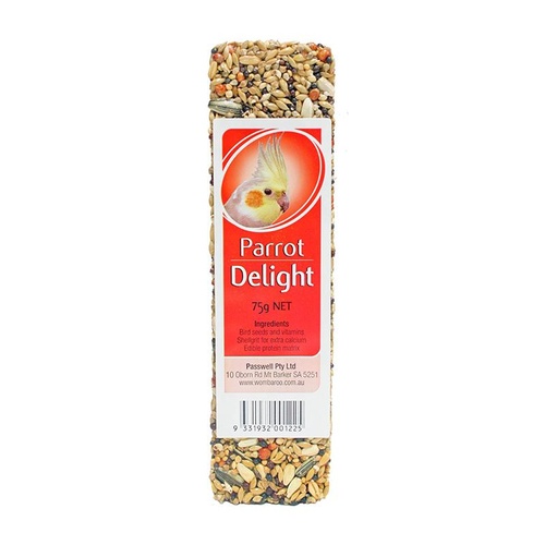 Passwell Avian Delight Bird Seed Treat Bar Parrot 75g 