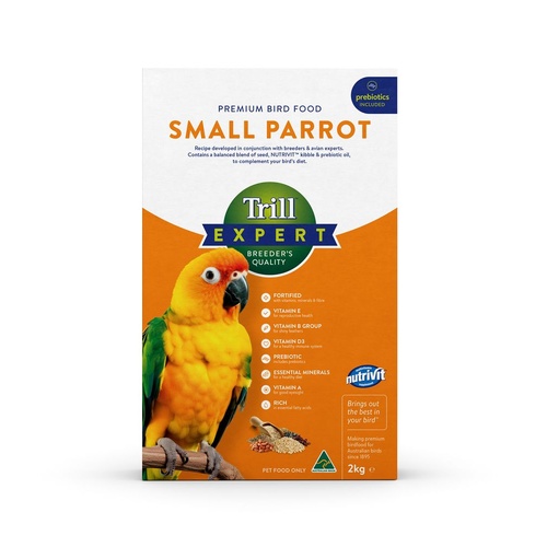 Trill Expert Small Parrot Complete & Balanced Premium Bird Food Mix 2kg
