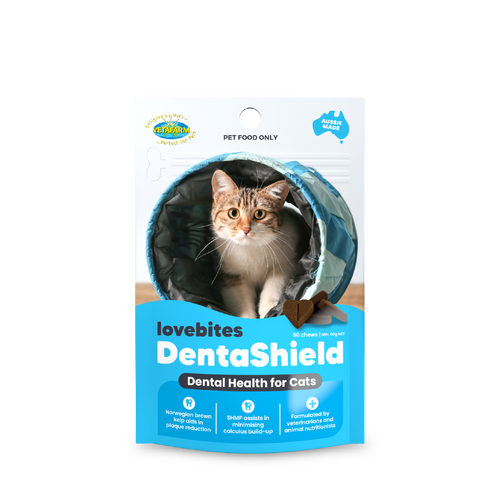 Vetafarm Lovebites DentaShield Dental Health for Cats 60 Pack