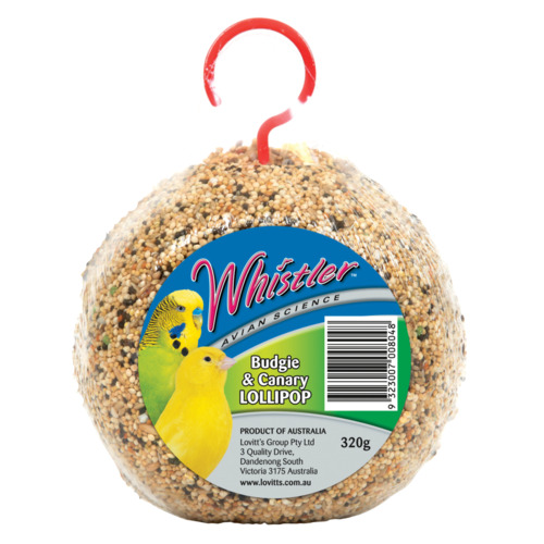 Lovitts Whistler Budgie & Canary Lollipop Bird Snack 6 x 320g