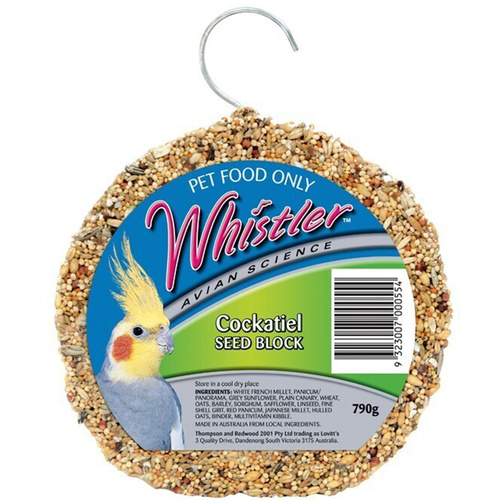 Lovitts Whistler Cockatiel Treat Block Bird Snack Food 790g 