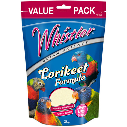 Lovitts Whistler Lorikeet Formula Vitamin Minerals Vanilla Flavour 2kg 