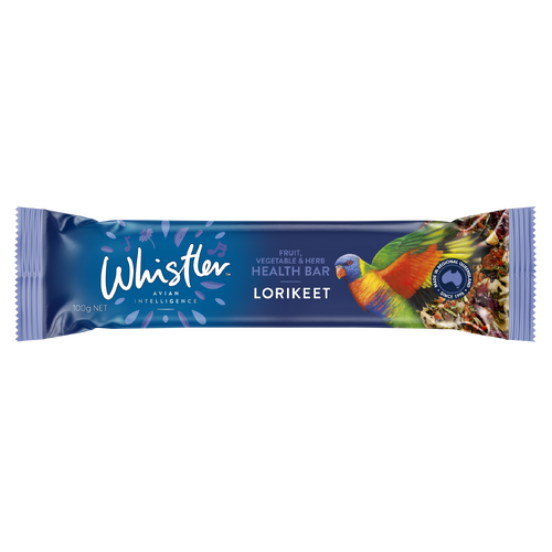 Whistler Lorikeet Health Bar Bird Treat Fruit Vegetable & Herb 12 x 100g