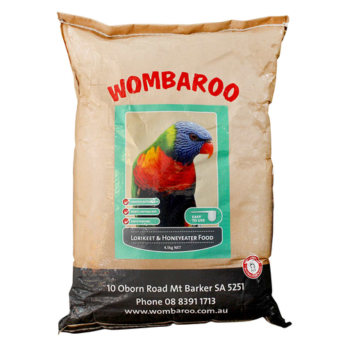 Wombaroo Lorikeet and Honeyeater Complete Nectar Bird Food 4.5kg