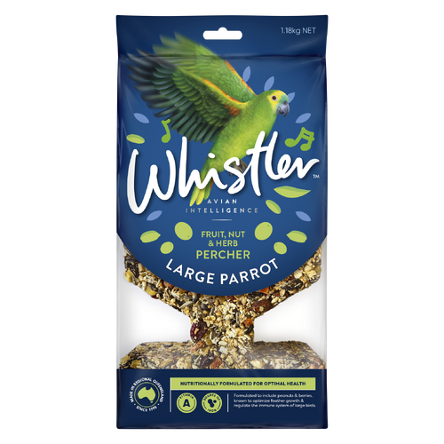 Whistler Large Parrot Percher Bird Treat Fruit Nut & Herb 1.18kg