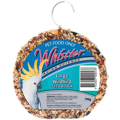 Lovitts Whistler Large Wildbird Seed Block Treat Snack Food 790g 