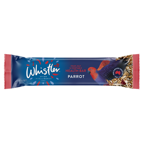 Whistler Parrot Health Bar Bird Treat Fruit Nut & Vegetable 12 x 85g