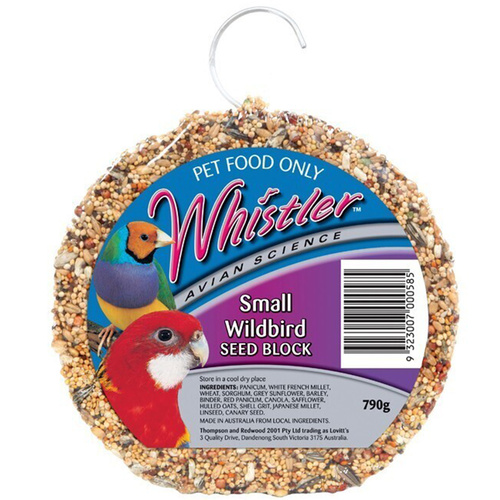 Lovitts Whistler Small Wildbird Block Seed Snack 790g 