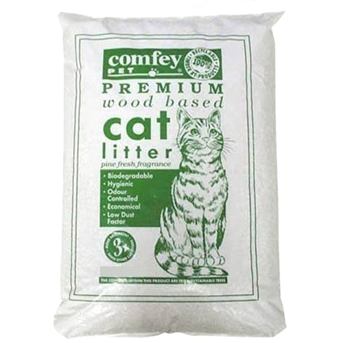 Comfey Pet Premium Wood Based Pine Shavings Pet Cat Litter 2L