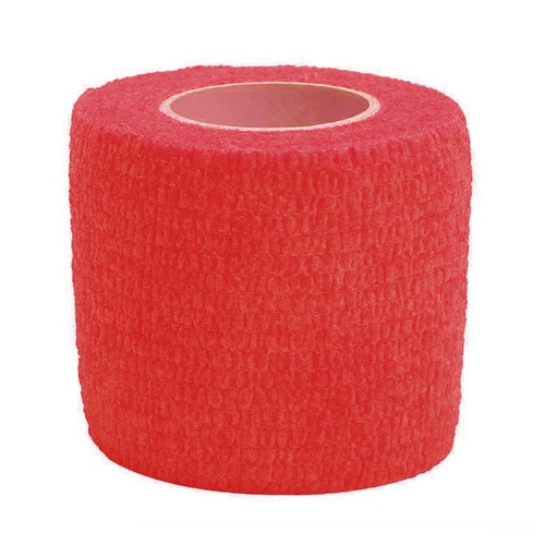 Wrap It Cohesive Elastic Pet Bandage Tape for Dogs & Cats Red 5cm x 4.5m