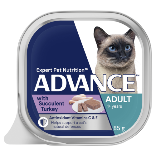 Advance Adult 1+ Wet Cat Food w/ Succulent Turkey 7 x 85g