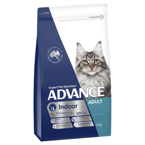 Advance Adult Indoor Dry Cat Food Chicken w/ Rice 2kg