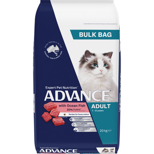 Advance Adult 1-8 Years Premium Dry Cat Food with Ocean Fish 20kg