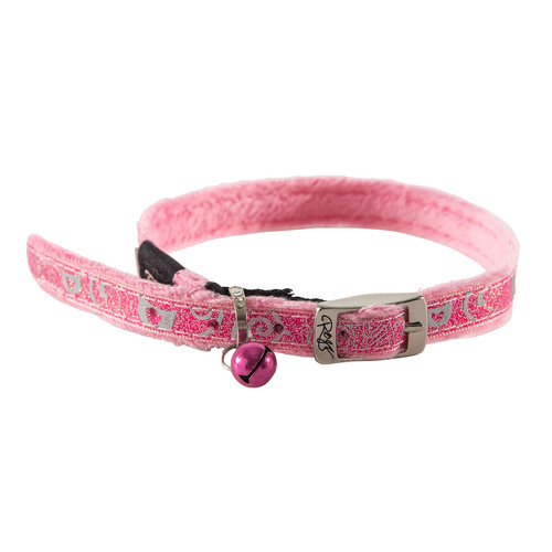 Rogz Sparklecat Pin Buckle Reflective Cat Collar Pink XS 8mm