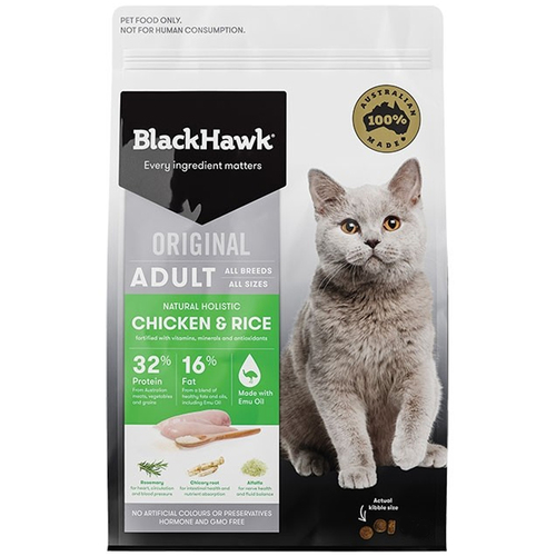 Black Hawk Holistic Adult Cat Food Chicken & Rice 1.5kg 