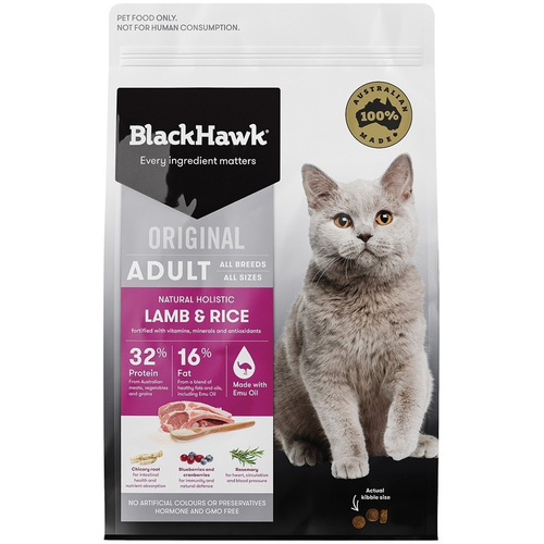 Black Hawk Holistic Cat Food Lamb & Rice 1.5kg 