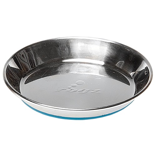 Rogz Anchovy Stainless Steel Non-Skid Cat Bowl Blue