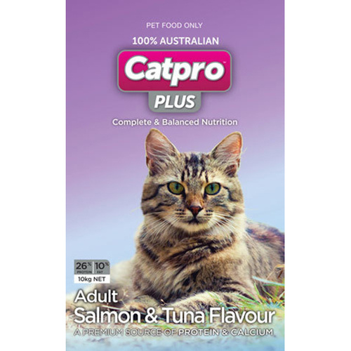 Catpro Plus Adult High Protein Salmon and Tuna Dry Cat Food 10kg