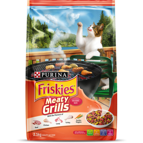 Friskies Meaty Grills Cat Dry Food 2.5kg 
