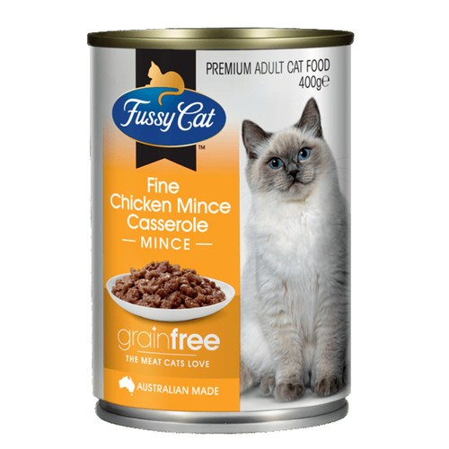 Fussy Cat Adult Grain Free Wet Cat Food Chicken Casserole 400g x 12