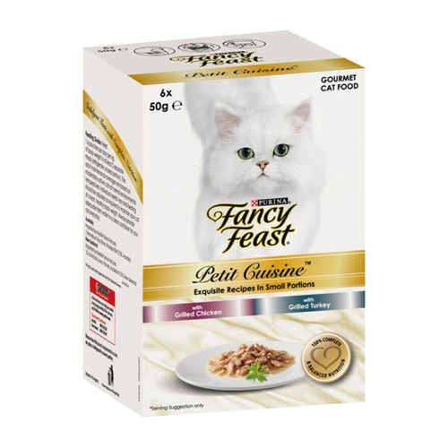 Fancy Feast Petit Cuisine Wet Cat Food Chicken & Turkey 6 x 50g