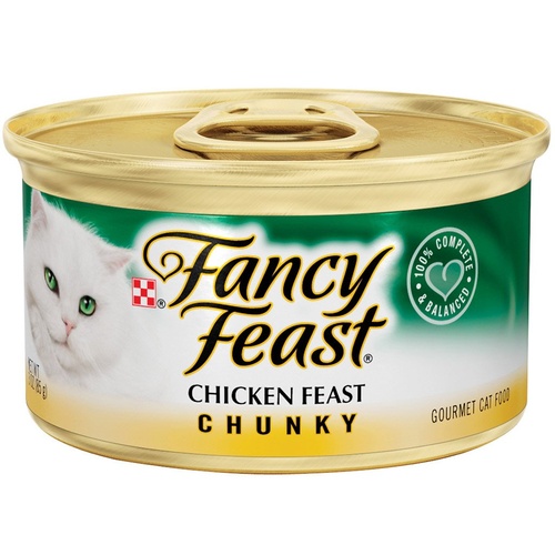 Fancy Feast Wet Cat Food Chicken Feast Chunky 24 x 85g