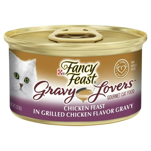Fancy Feast Gravy Lovers Wet Cat Food Chicken Feast in Grilled Chicken 24 x 85g