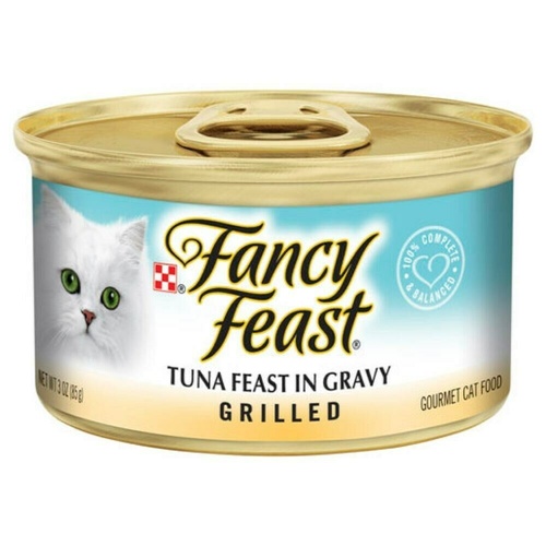 Fancy Feast Wet Cat Food Grilled Tuna Feast in Gravy 24 x 85g