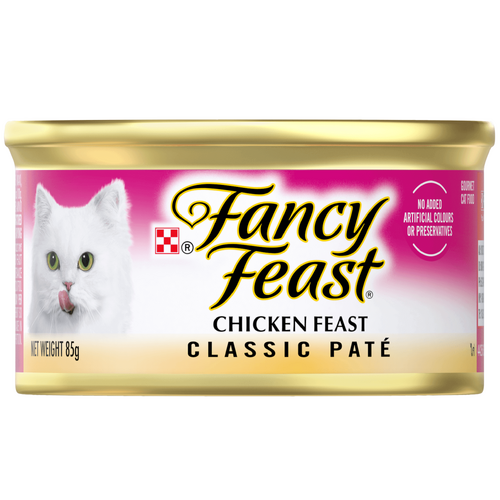 Fancy Feast Adult Classic Pate Wet Cat Food Chicken Feast 24 x 85g