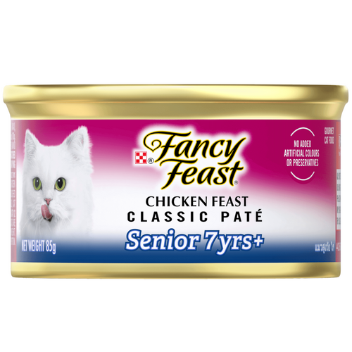 Fancy Feast Senior 7+ Classic Pate Wet Cat Food Chicken Feast 24 x 85g