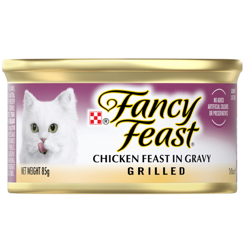 Fancy Feast Adult Grilled Wet Cat Food Chicken Feast in Gravy 24 x 85g