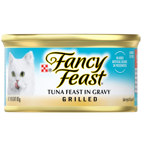 Fancy Feast Adult Grilled Wet Cat Food Tuna Feast in Gravy 24 x 85g
